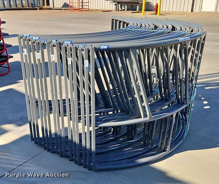 image for item LM9204 (5) B&W hay bale feeders