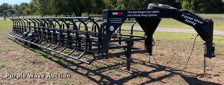 image for item NY9983 Industrias America 20X4  hay bale trailer