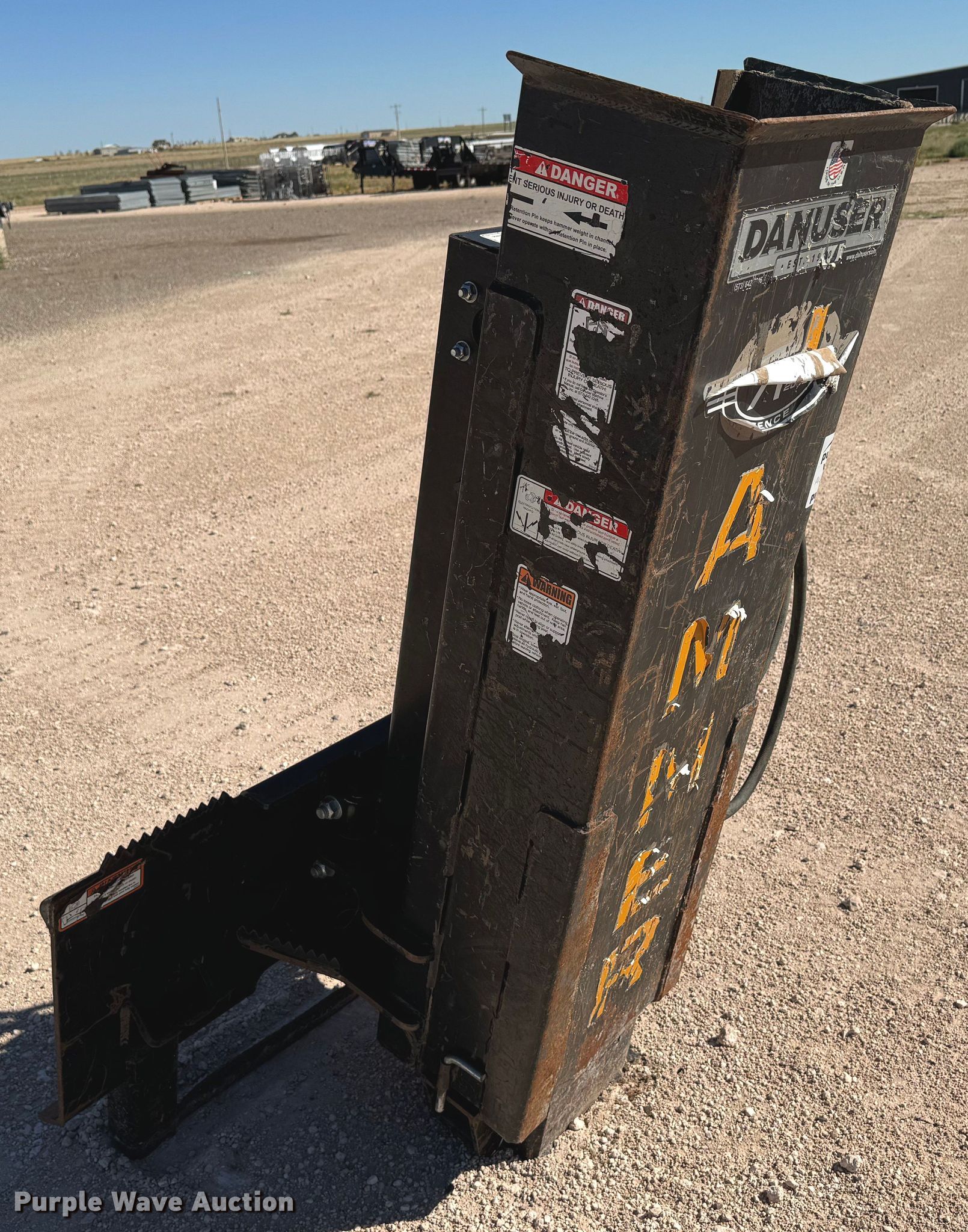 Danuser SM40 Hammer skid steer post driver in Canyon, TX Item DK2558