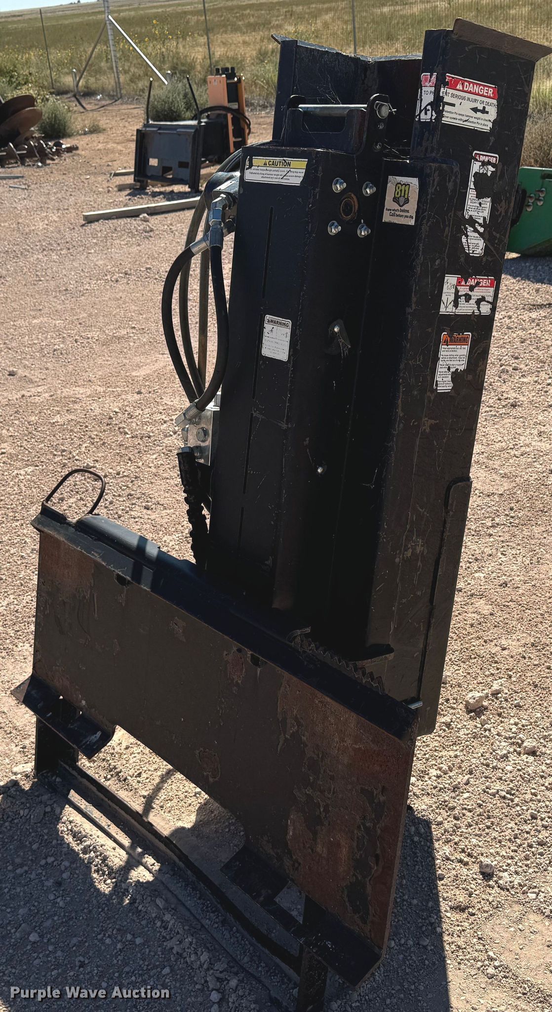 Danuser SM40 Hammer skid steer post driver in Canyon, TX Item DK2558