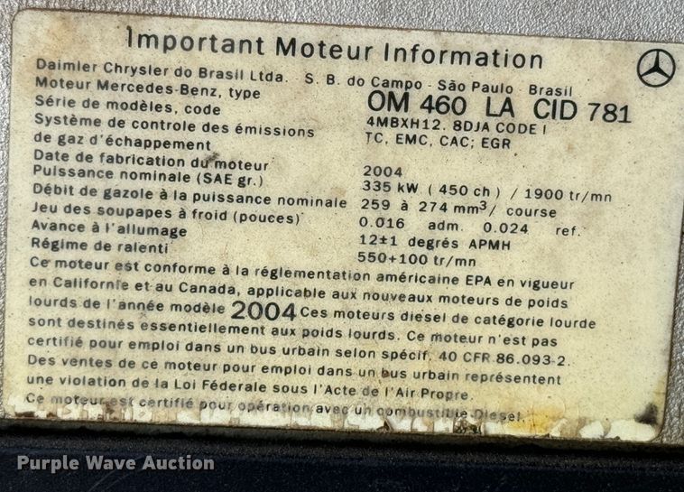 image for item DK2571 2005 Freightliner Columbia 120  semi truck