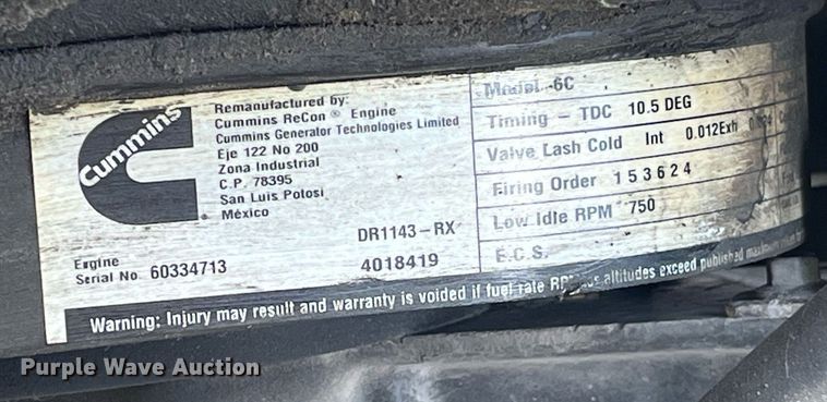 image for item DP2106 1995 Ford F800  delivery truck