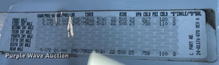 image for item GG9759 2015 Freightliner Cascadia Evolution 125  semi truck