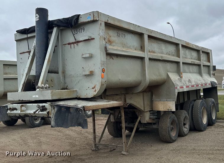image for item MQ9513 1988 CMC  end dump trailer