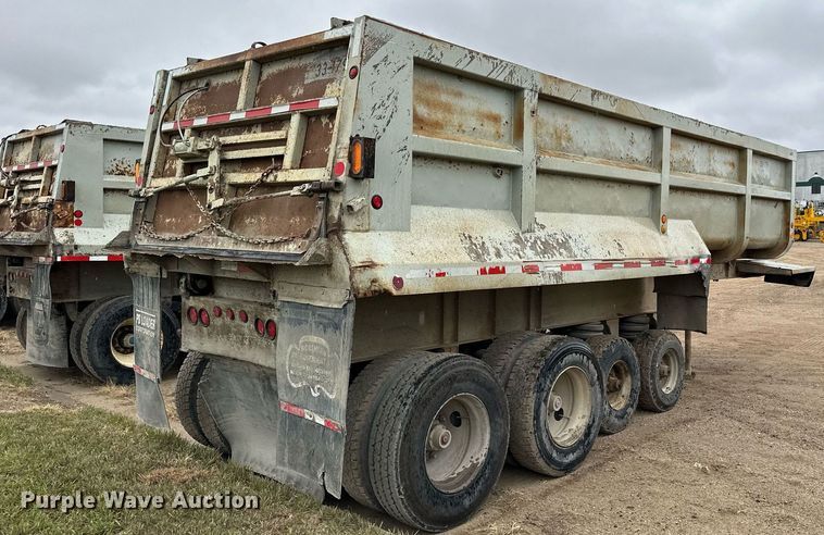 image for item MQ9513 1988 CMC  end dump trailer
