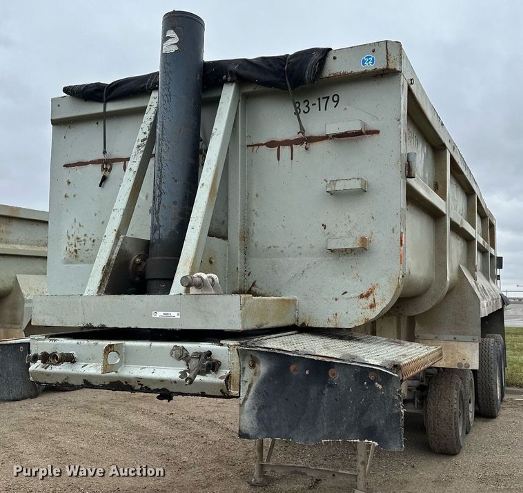 image for item MQ9513 1988 CMC  end dump trailer