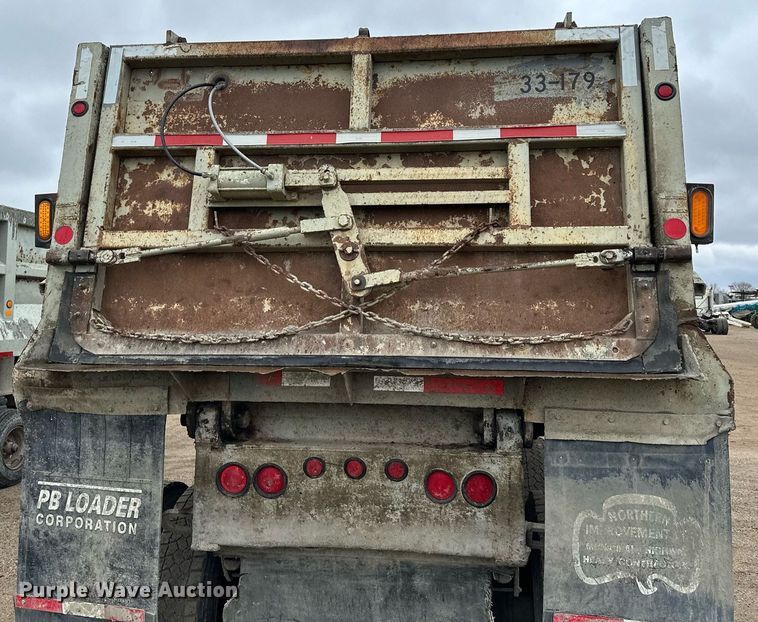 image for item MQ9513 1988 CMC  end dump trailer