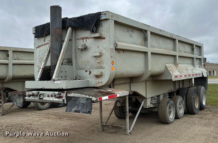 image for item MQ9516 1988 CMC  end dump trailer