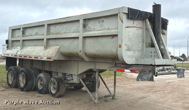 image for item MQ9516 1988 CMC  end dump trailer