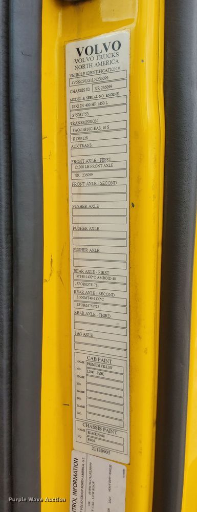 image for item MX9538 2020 Volvo VNL  semi truck