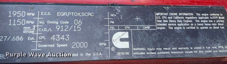 image for item NA9681 2020 Kenworth T880  semi truck