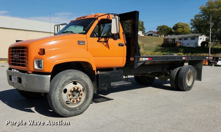 image for item NI9054 1999 GMC C6500  dump flatbed truck