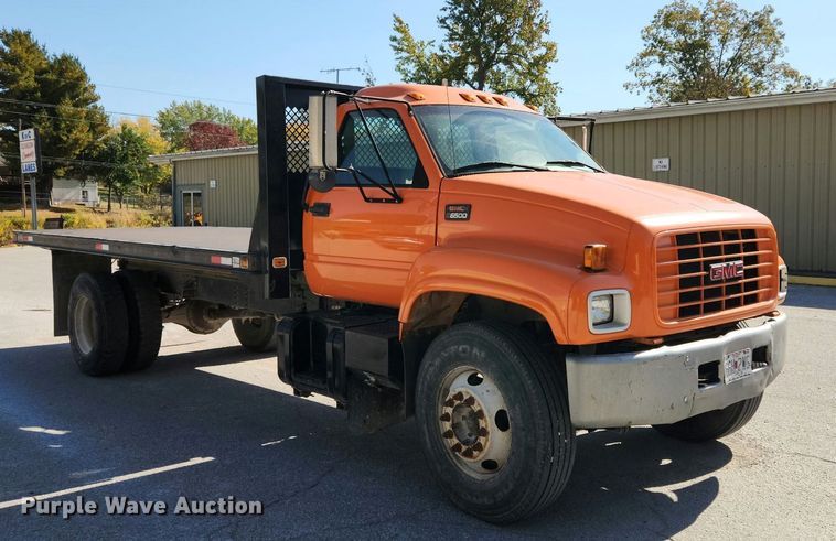 image for item NI9054 1999 GMC C6500  dump flatbed truck