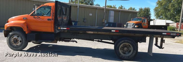image for item NI9054 1999 GMC C6500  dump flatbed truck