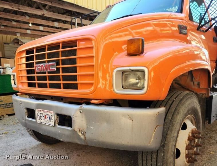 image for item NI9054 1999 GMC C6500  dump flatbed truck