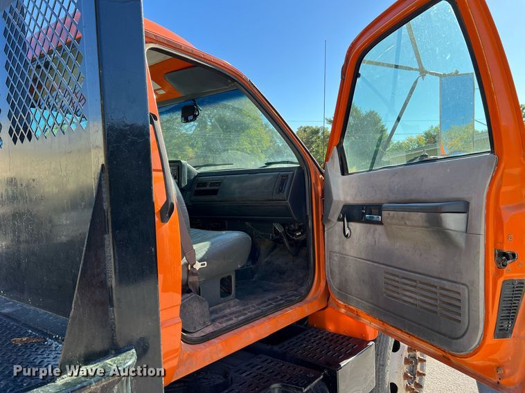 image for item NI9054 1999 GMC C6500  dump flatbed truck
