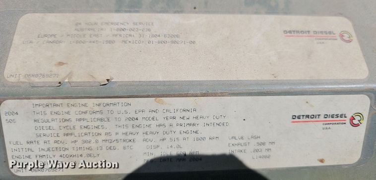 image for item NP9029 2005 Western Star 4900 EX  semi truck