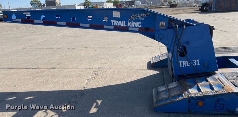 image for item NX9874 2008 Trail King TK110HDG-523  lowboy equipment trailer