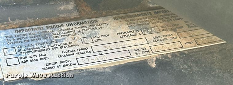 image for item OK9027 1998 Mack CH613  semi truck