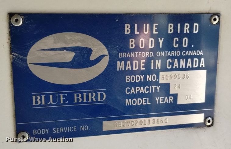 image for item DK8873 2003 Blue Bird  school bus