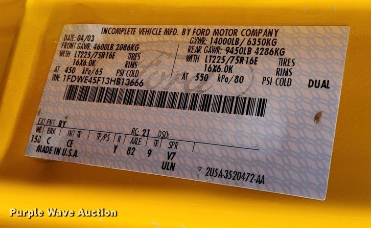 image for item DK8873 2003 Blue Bird  school bus