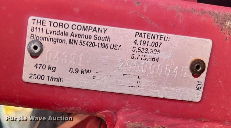 image for item DN3174 Toro Groundmaster 3050  reel mower