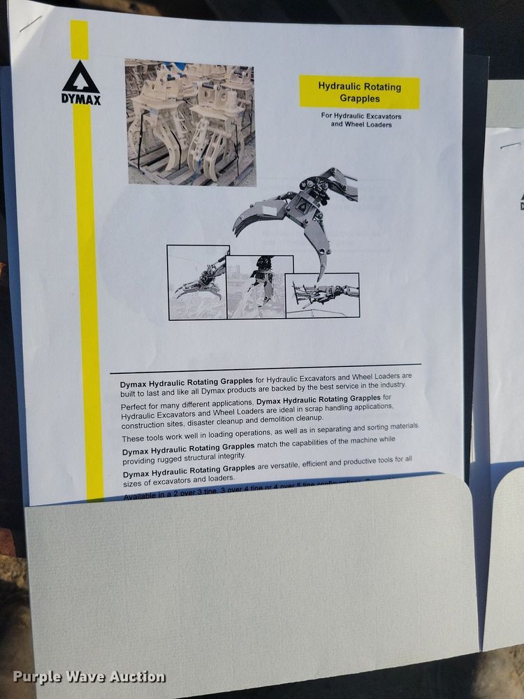 image for item DN4219 Dymax  60" W excavator grapple