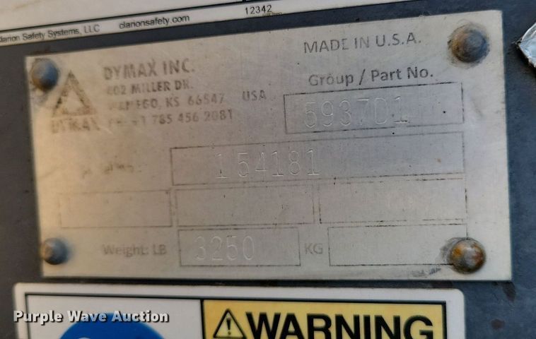 image for item DN4219 Dymax  60" W excavator grapple