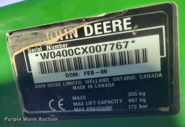 image for item DO4701 2009 John Deere 4320  MFWD tractor