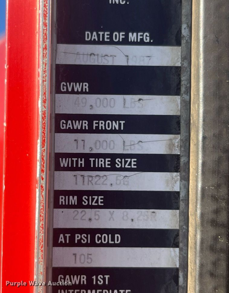 image for item DP2121 1988 Kenworth  semi truck