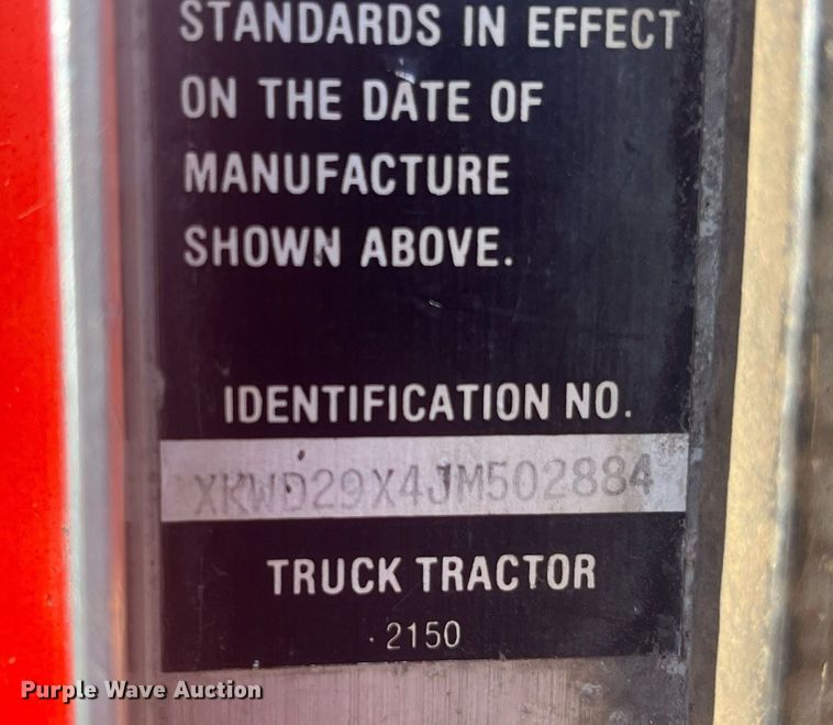 image for item DP2121 1988 Kenworth  semi truck