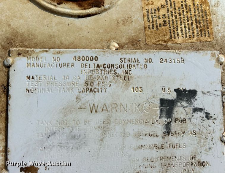 image for item DQ1037 ATG 480000  fuel tank