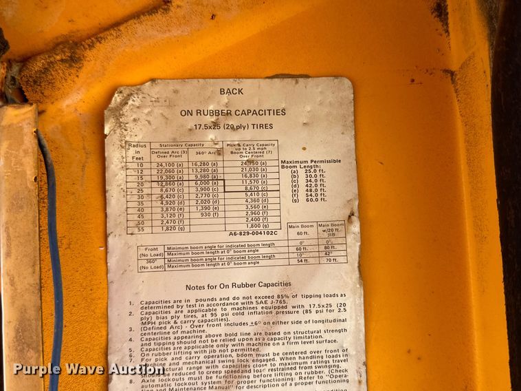 image for item DQ1497 1980 Grove RT58C  crane