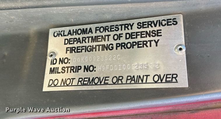 image for item DQ1500 1986 Chevrolet D3P brush fire truck