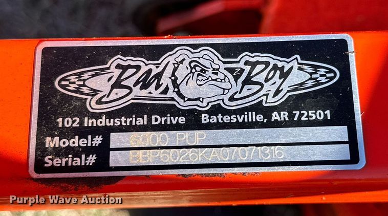 image for item DQ1502 Bad Boy 6000  ZTR lawn mower