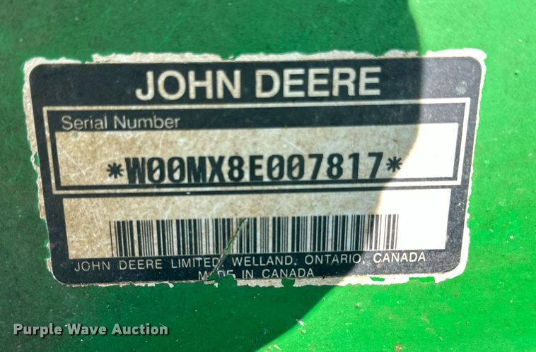 image for item DQ1503 John Deere MX8 rotary mower
