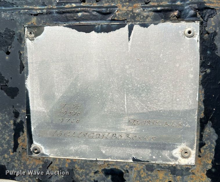 image for item DQ2246 1990 Gooseneck  equipment trailer