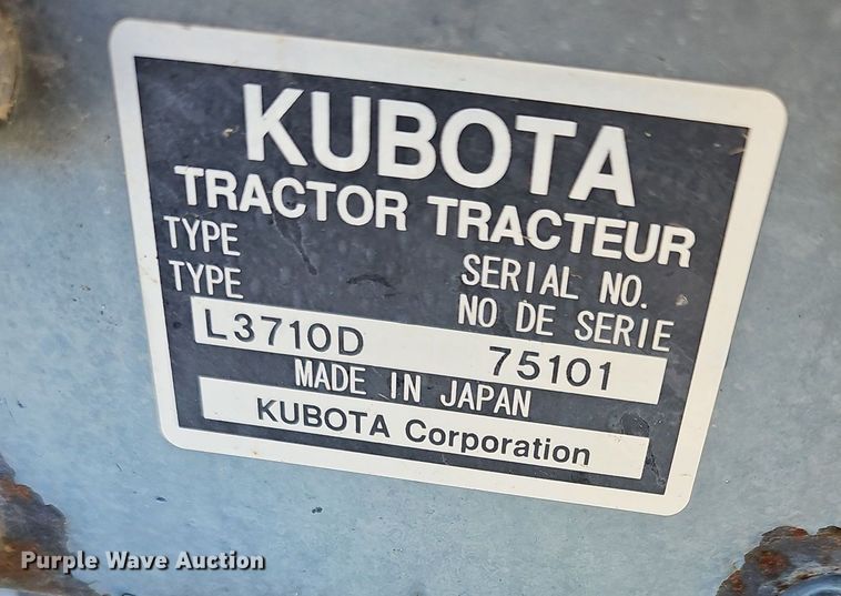 image for item DR5822 Kubota L3710D HST  tractor