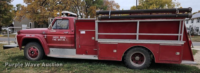 image for item DR5839 1973 Ford F600  fire truck
