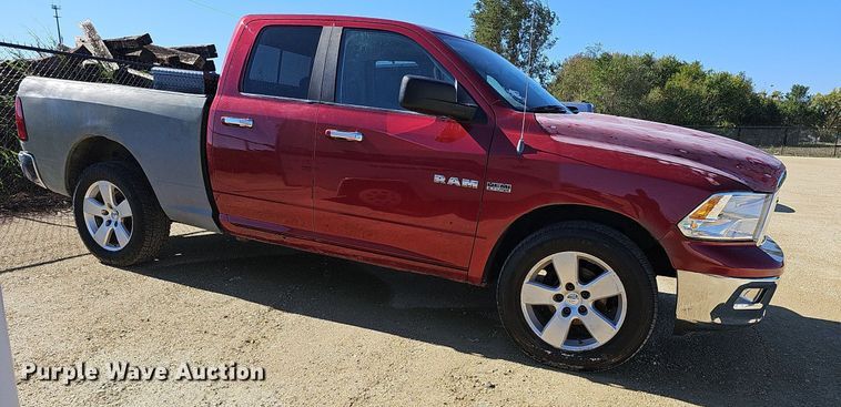 image for item DR5861 2010 Dodge Ram 1500  Quad Cab pickup truck