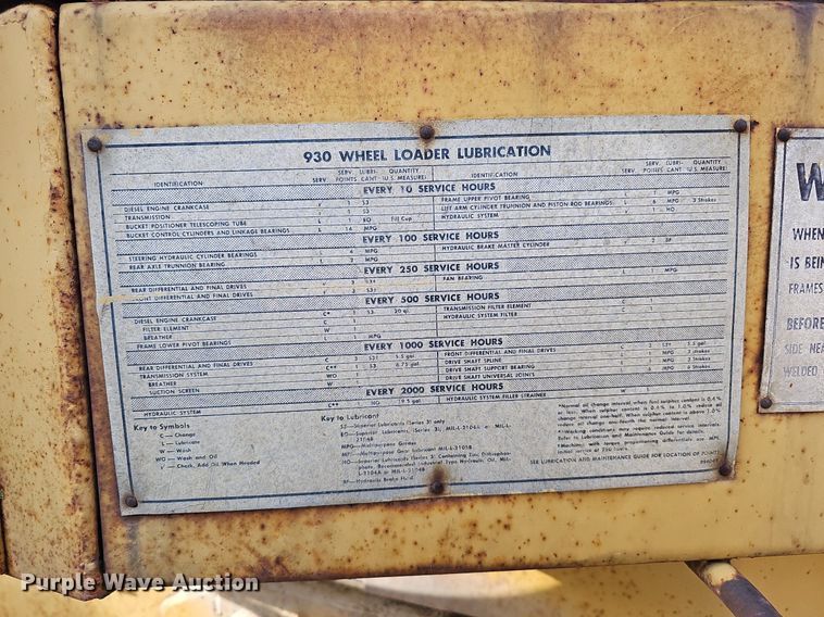 image for item DS5641 1969 Caterpillar 930  wheel loader