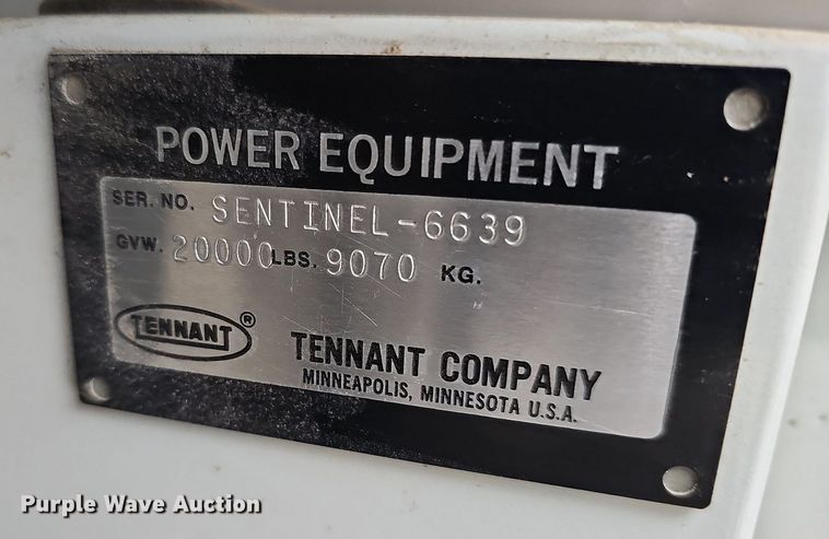 image for item DS5657 Tennant Sentinel  street sweeper