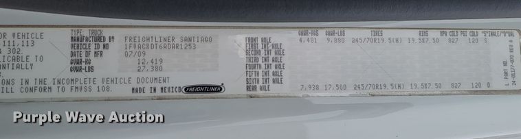 image for item JG9630 2010 Freightliner M2 106  refuse truck