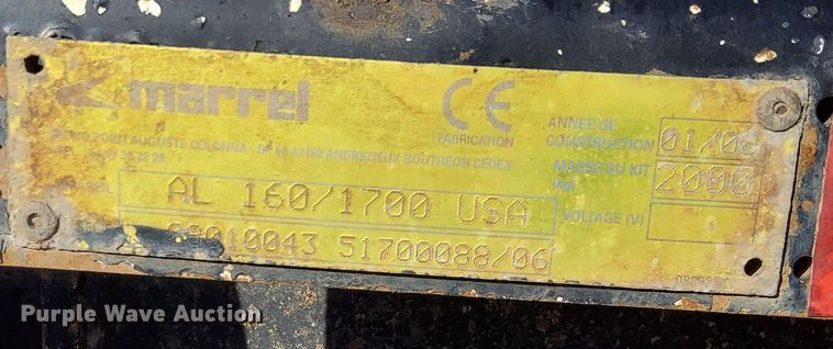 image for item JG9660 Marrel AL 160/1700  hook lift bed