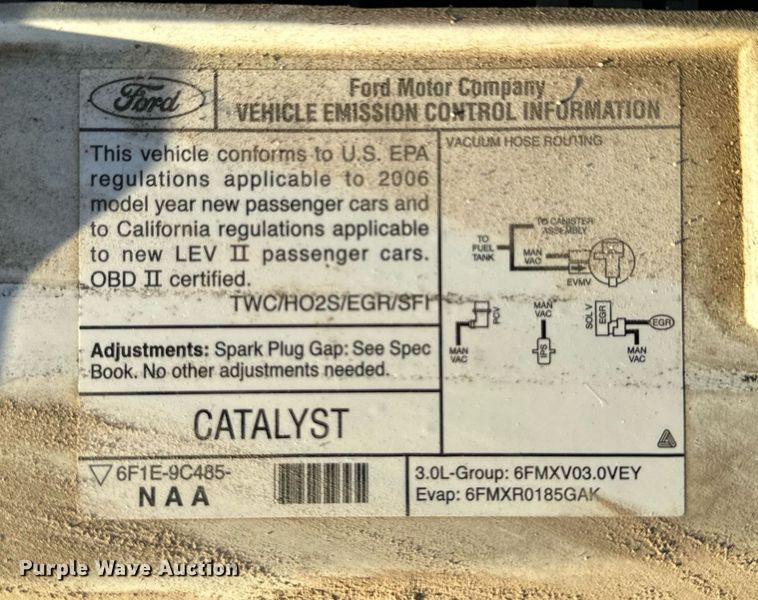 image for item JT9259 2006 Ford Taurus