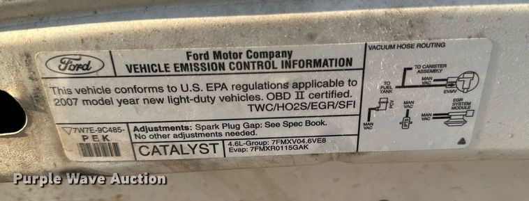 image for item JT9266 2007 Ford Crown Victoria Police Interceptor