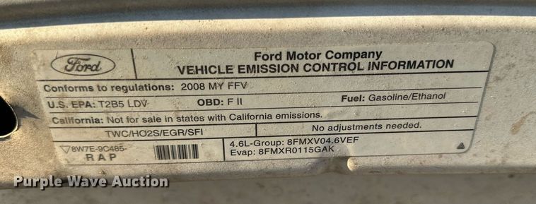 image for item JT9269 2008 Ford Crown Victoria Police Interceptor