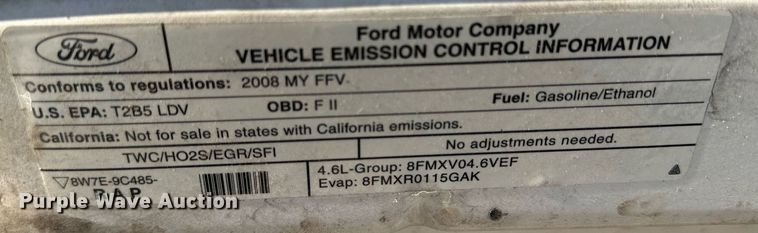 image for item JT9277 2008 Ford Crown Victoria Police Interceptor