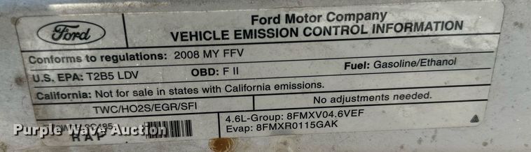 image for item JT9288 2008 Ford Crown Victoria Police Interceptor