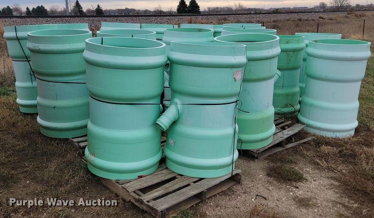 image for item JW9569 Approximately 19 pieces of IPEX USA LLC sewer pipe